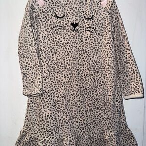 Carter's Pink and Black Leopard Nightgown